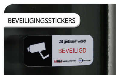 beveiliging alarm sticker